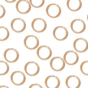 14K Rose Gold Filled 4mm Jump Rings - 20ga (10 Pack)