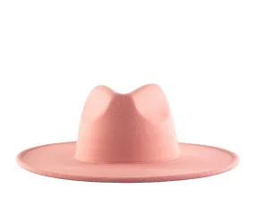 Atlanta Wide Brim Fedora - Pink