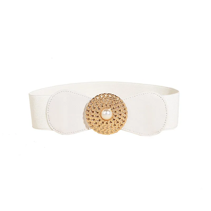 BerriesJam - Buckle Chain-shaped Elastic Waistband  Belt