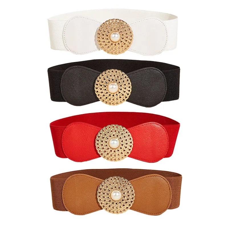 BerriesJam - Buckle Chain-shaped Elastic Waistband  Belt