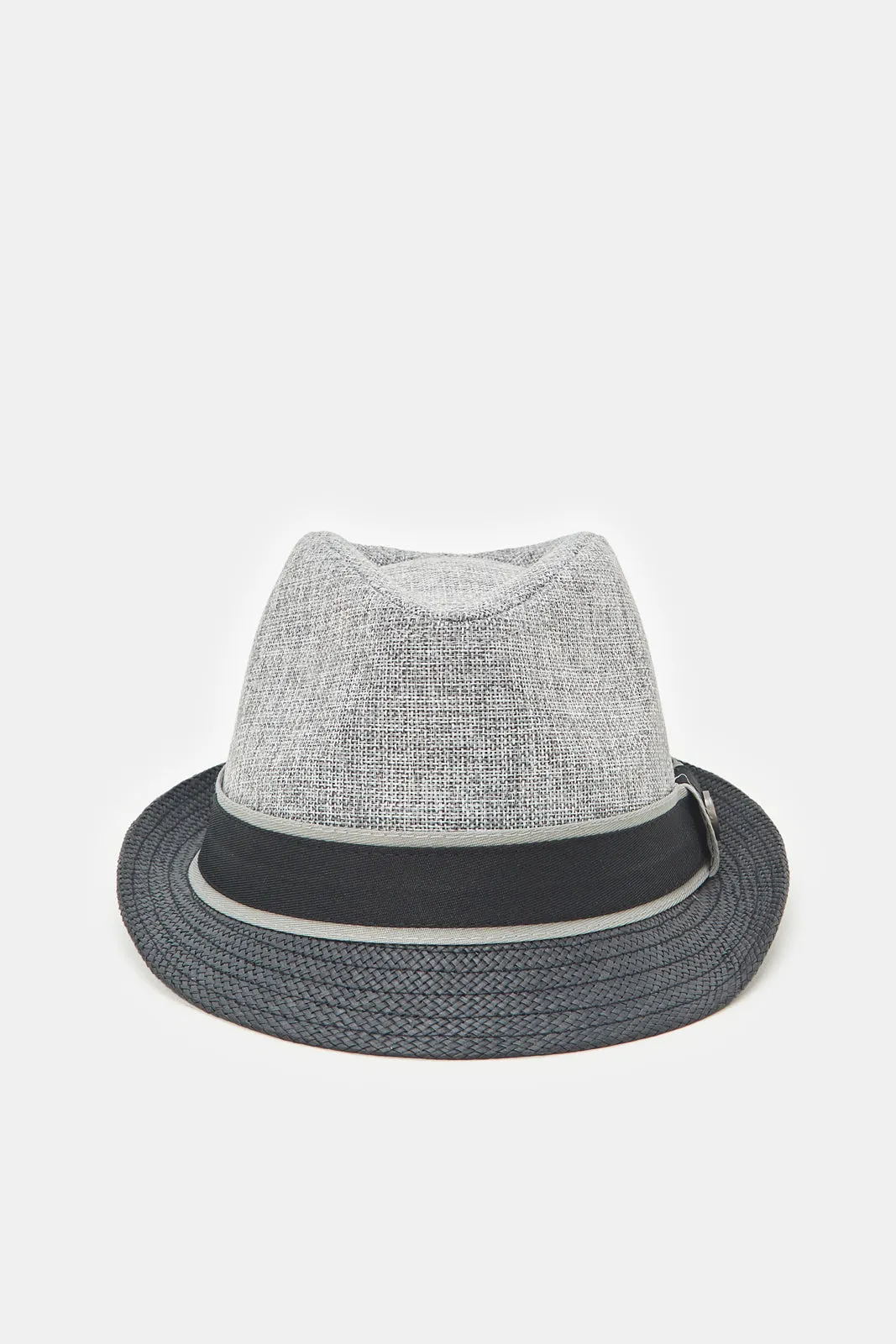 Boys Grey Fedora Hats With Band