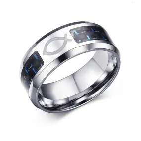 Christian Ring <br> Ichthys Symbol