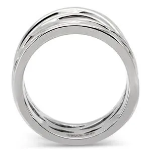 CJ7837OS Wholesale Stainless Steel Woven Cocktail Ring