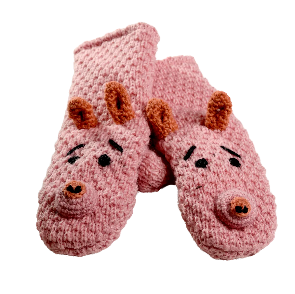 Crochet Piggy Mittens