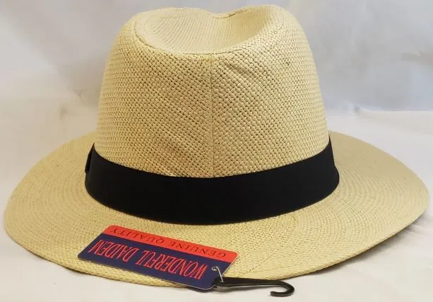 Dan -- Unisex Paper Straw Fedora