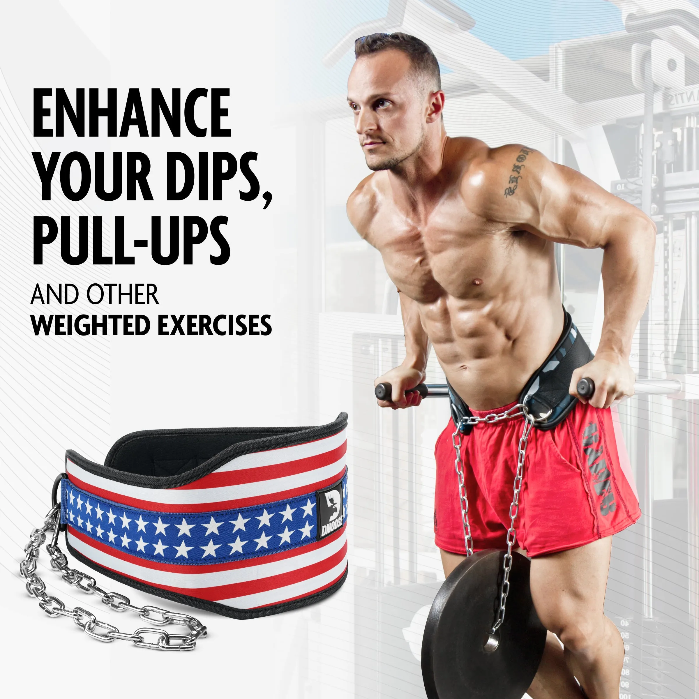 Dip Belt for Weightlifting, Dips & Pull-Ups