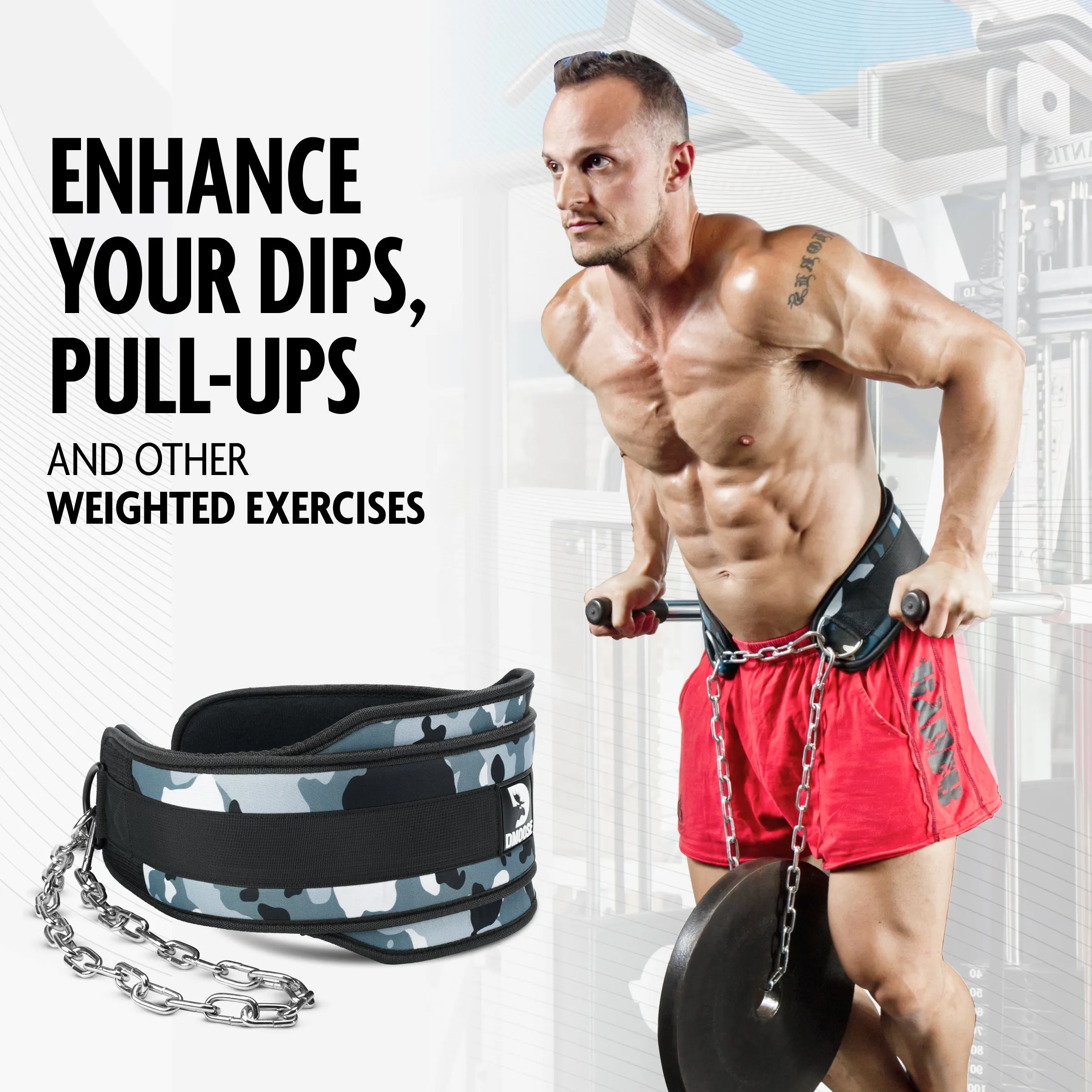 Dip Belt for Weightlifting, Dips & Pull-Ups