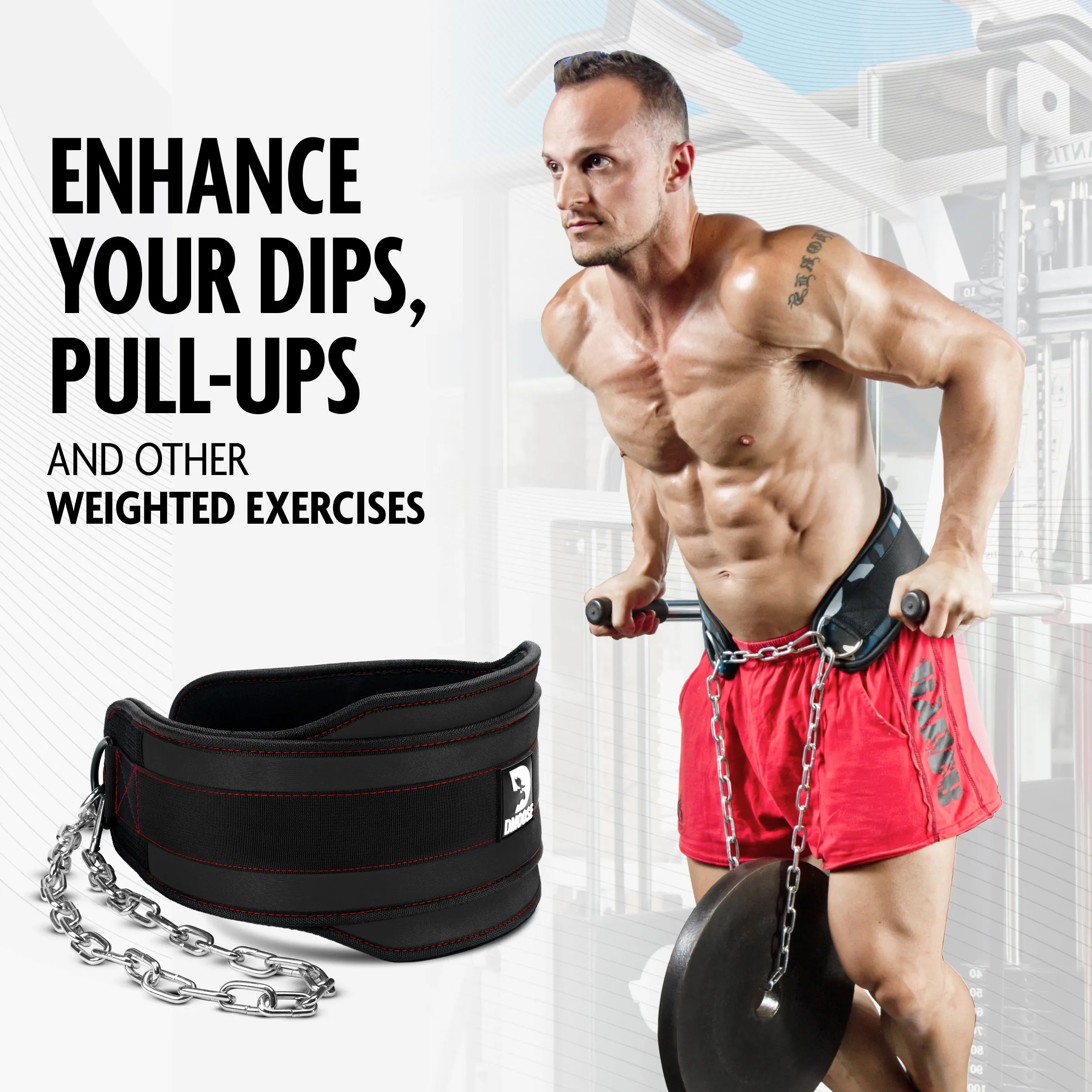 Dip Belt for Weightlifting, Dips & Pull-Ups