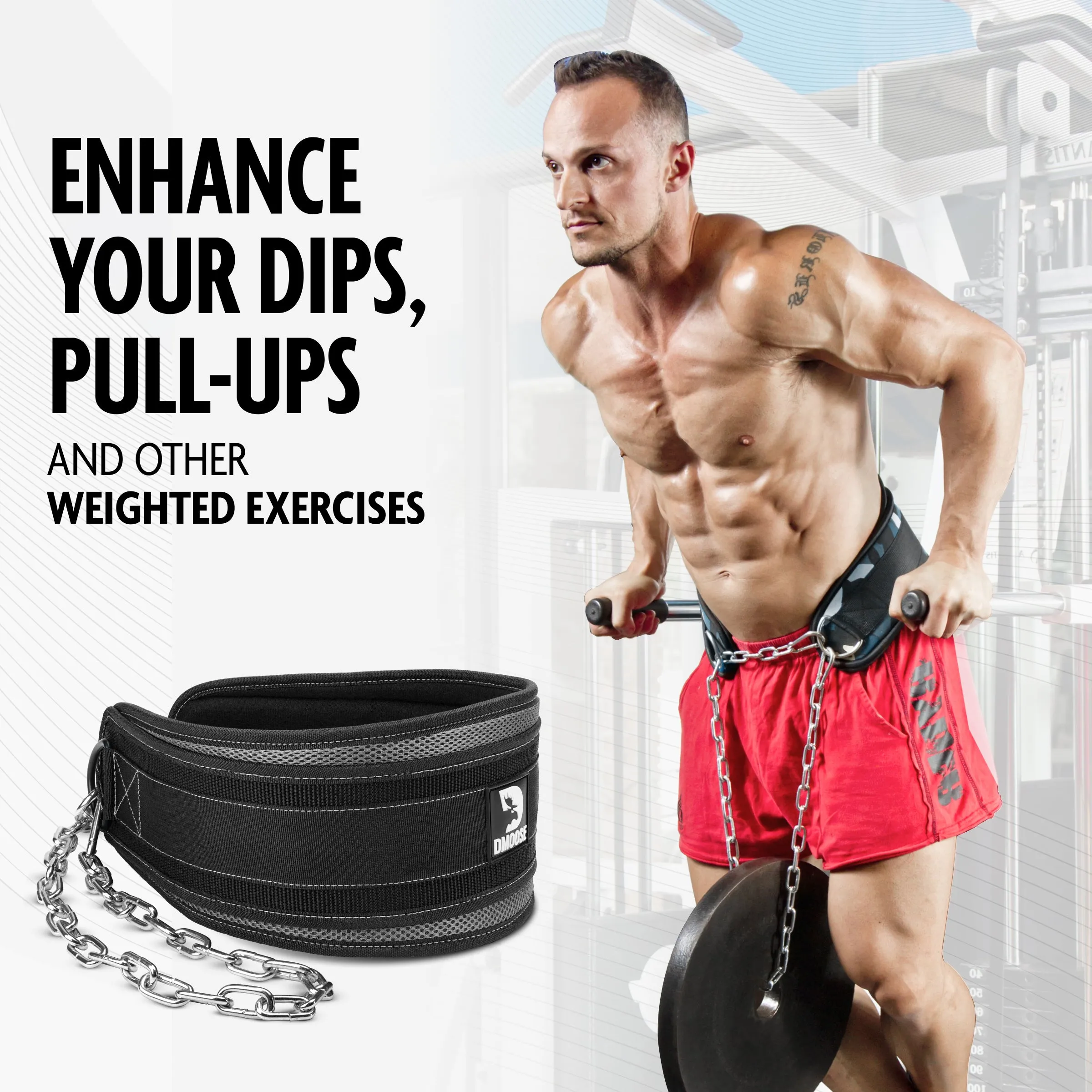 Dip Belt for Weightlifting, Dips & Pull-Ups