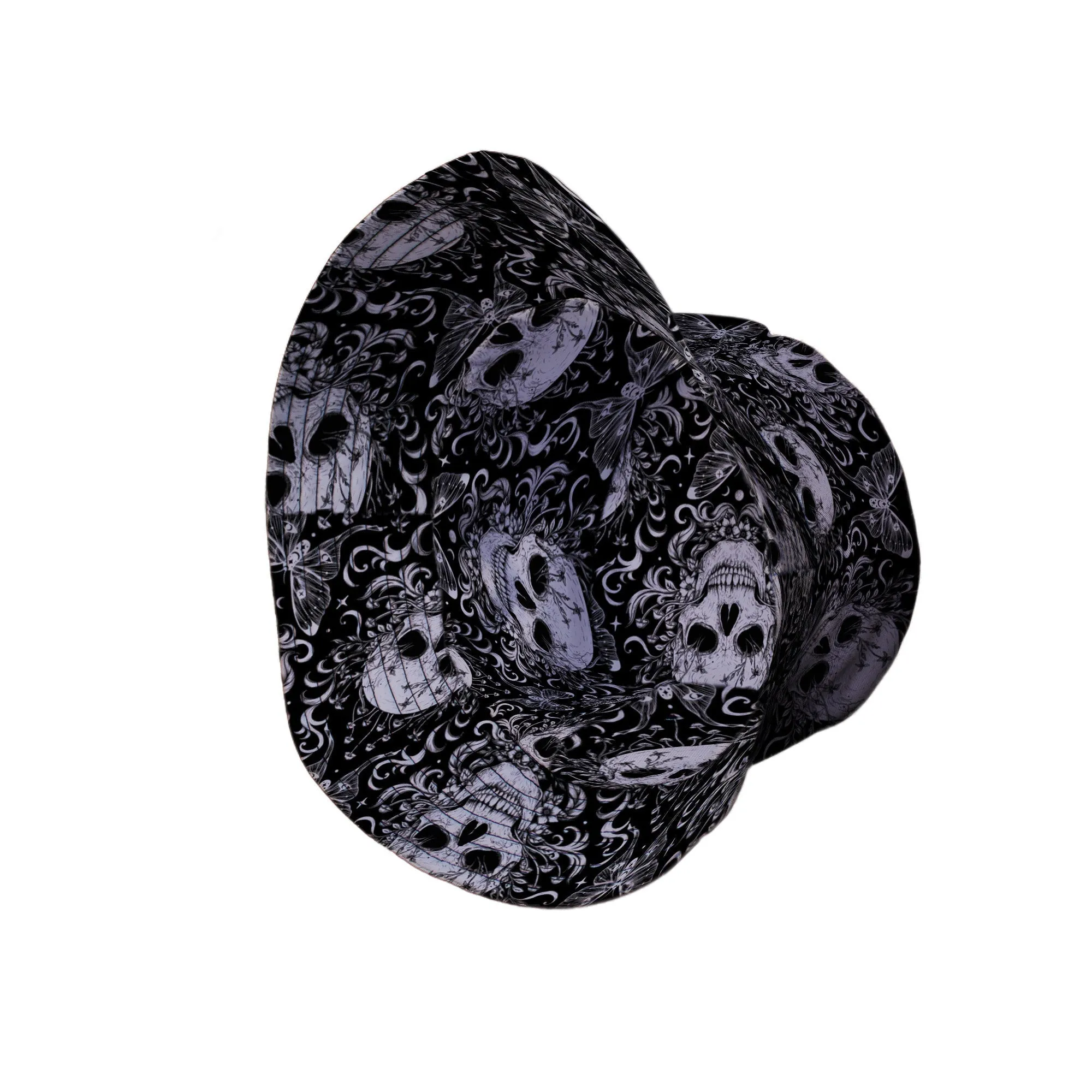 Episodic Skull Black White Bucket Hat