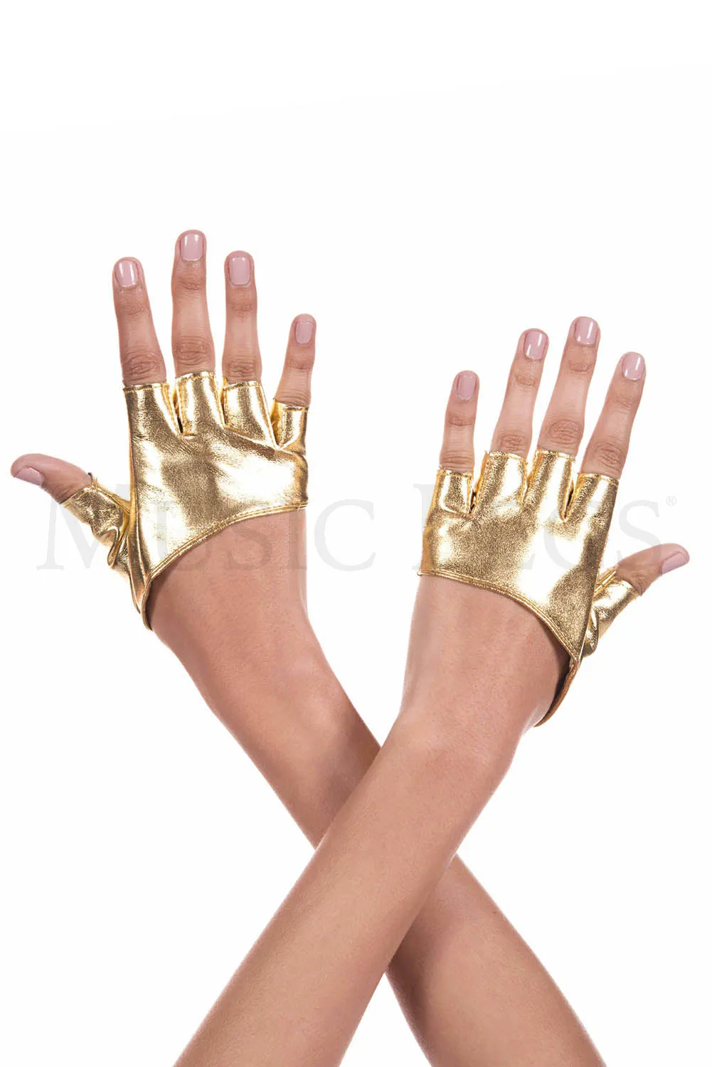 Faux Leather Mini Gloves