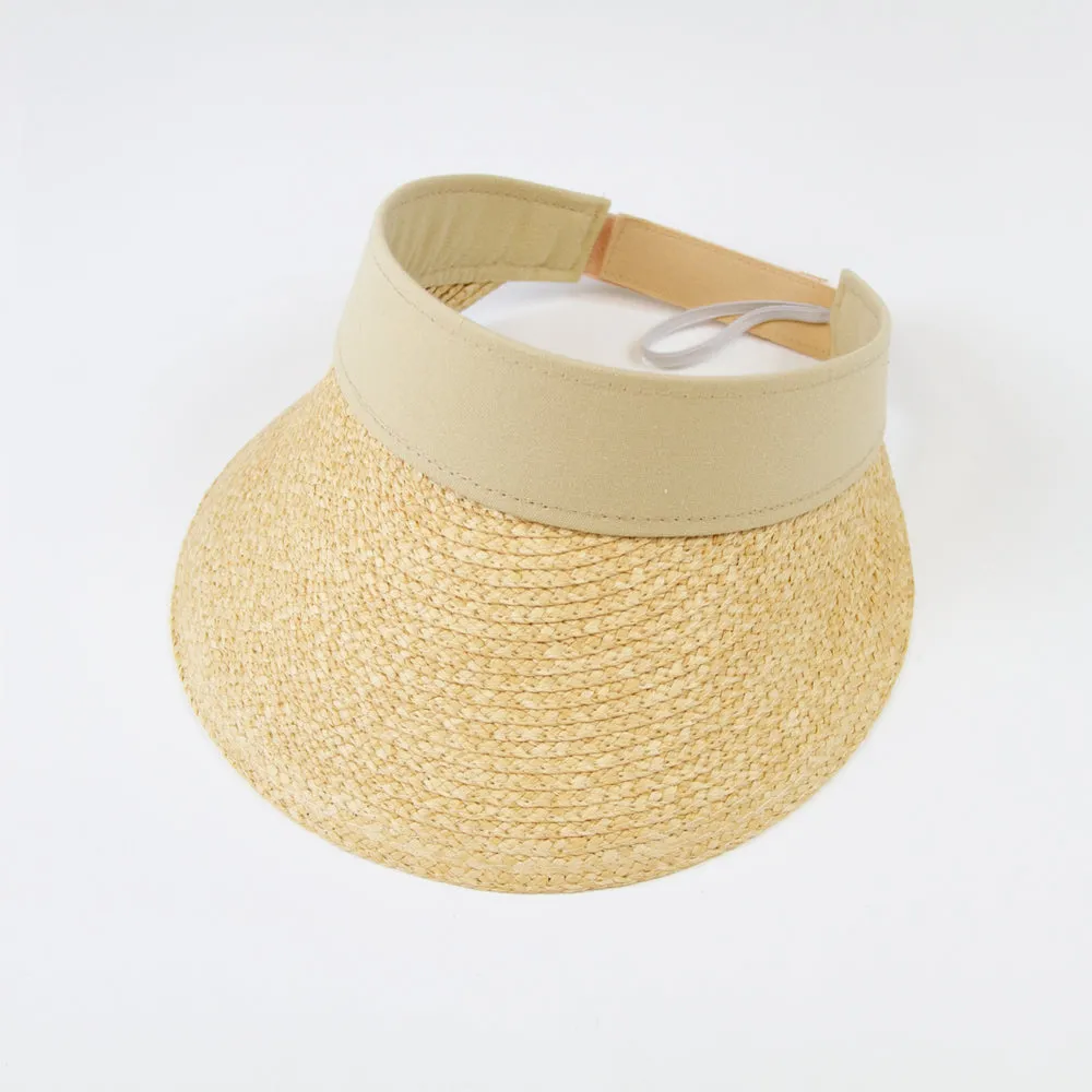 Foldable Straw Beach Sun Visor