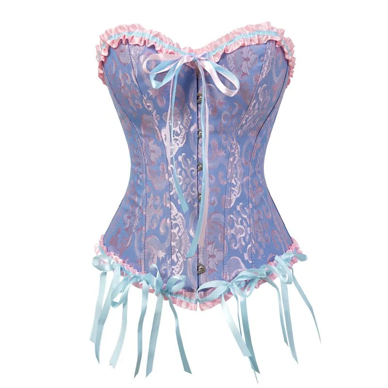 Funki Buys | Lingerie | Women's Pretty Overbust Corset | Bustier