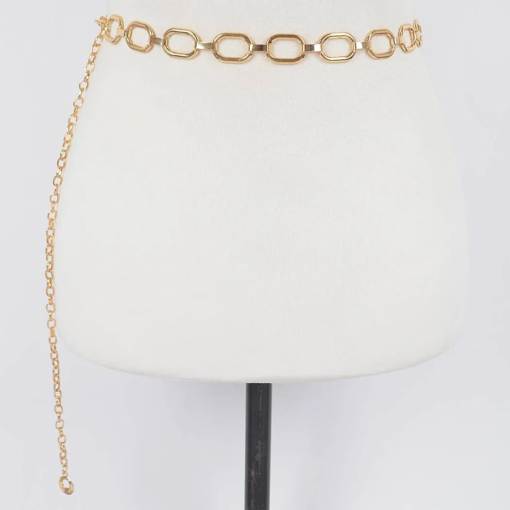 Hammered Ring Chain Belt