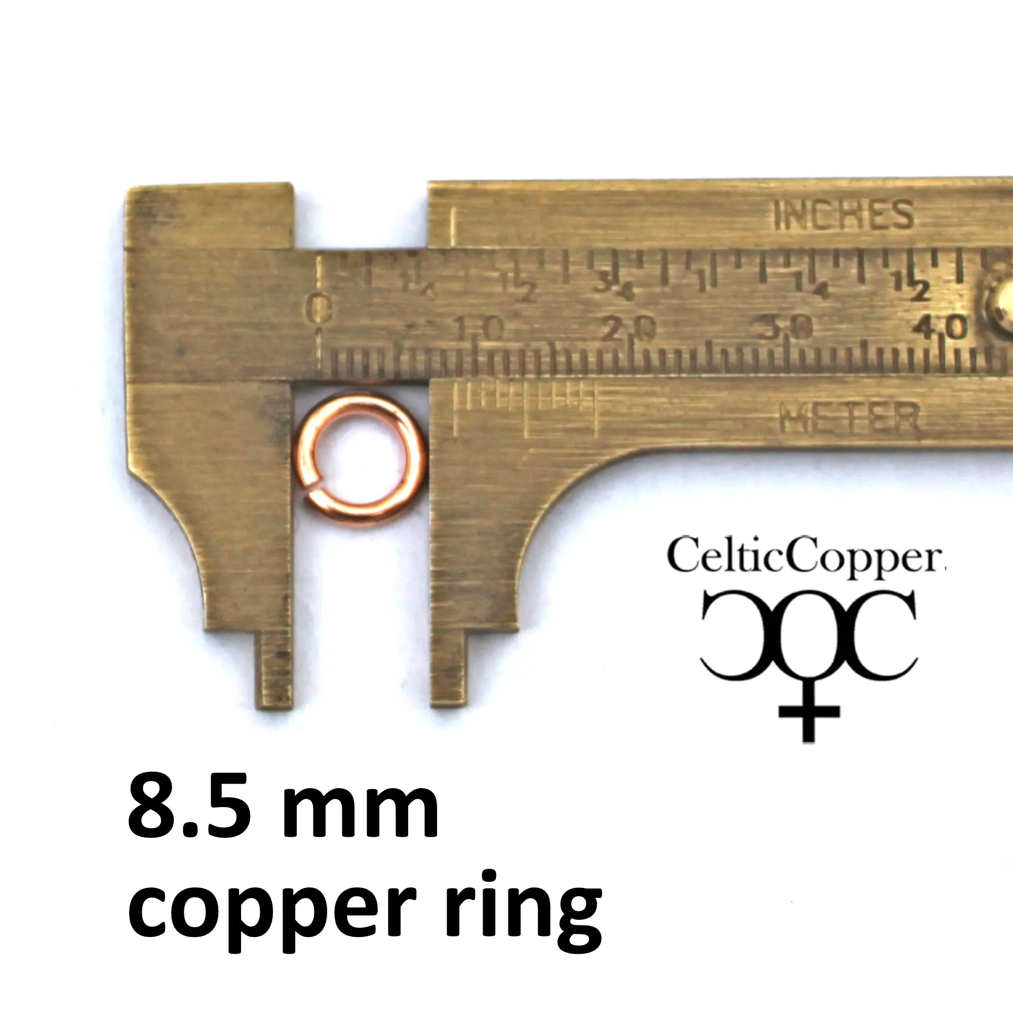 Heavy Weight 14 Gauge Copper Jump Rings JSR14 Solid Copper Jewelry Findings Copper Ring 10-Pack