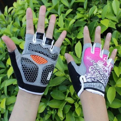 Hot Sale Bike Gloves New Fashion Cycling Bike Bicycle Gel Shockproof Sports Half Finger Glove M-xl 4 Color Options