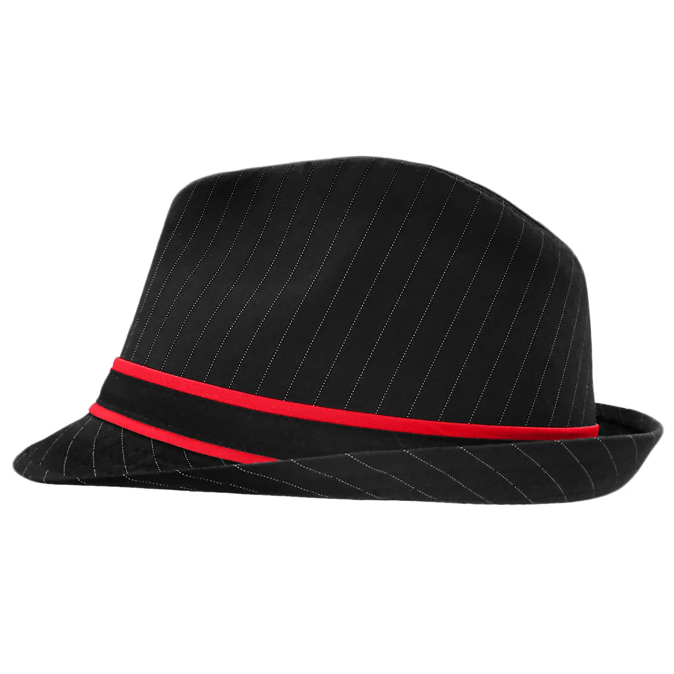 Jailhouse Rock Silhouette Pinstripe Fedora