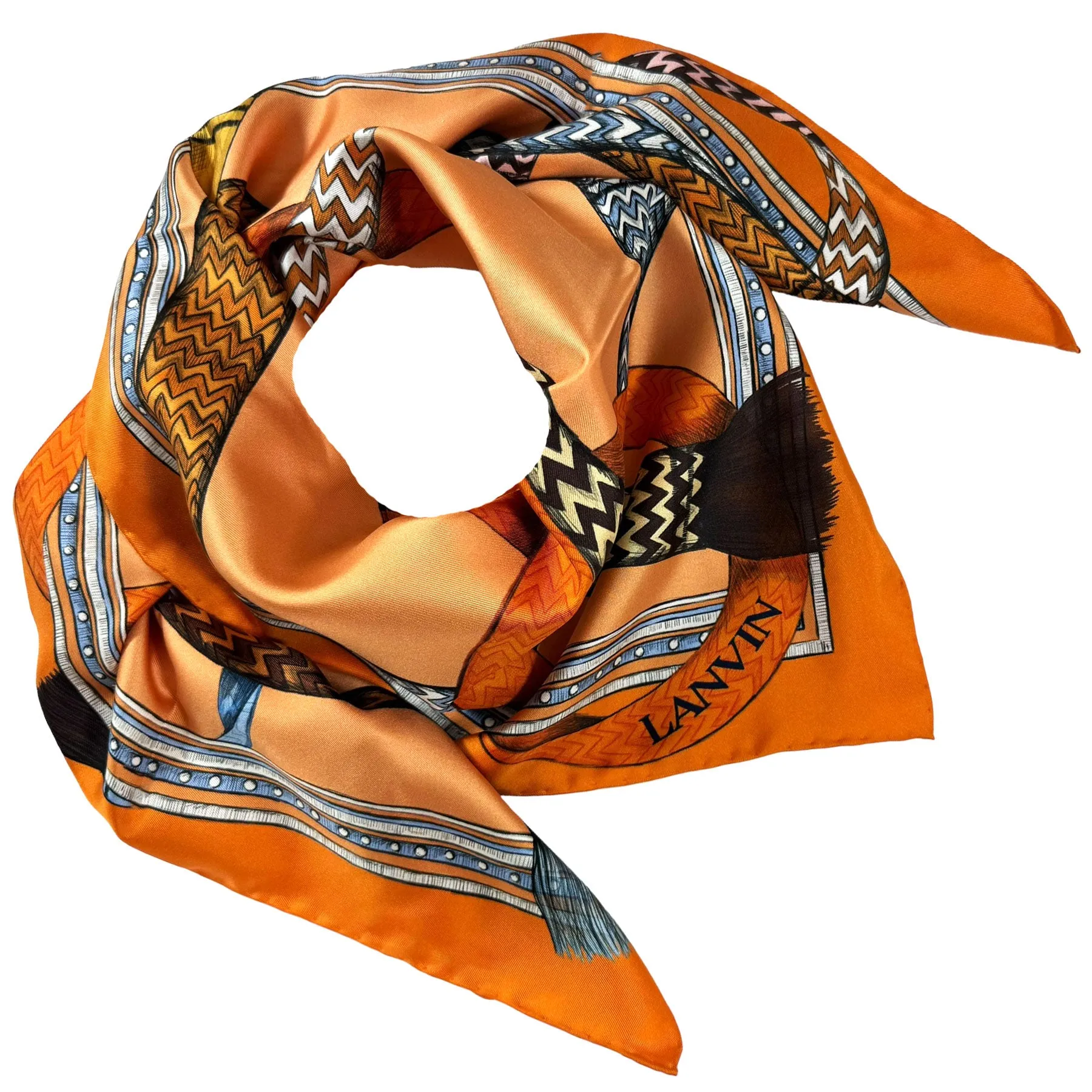 Lanvin Scarf Orange Design - New 2024 Collection