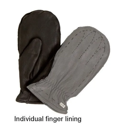 Leather Finger Mitts - Women's