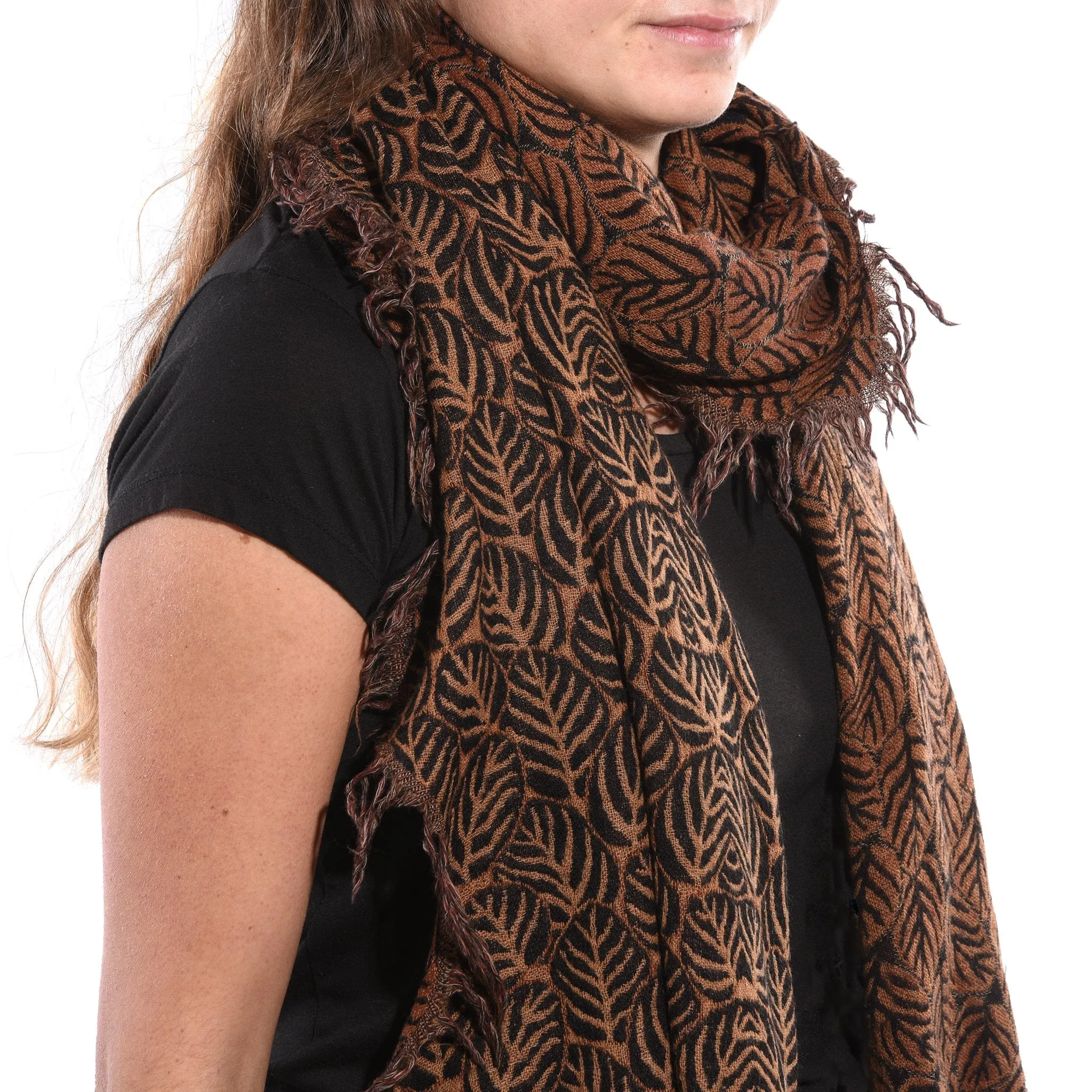 Lotus Leaves Scarf Made From Merino Wool