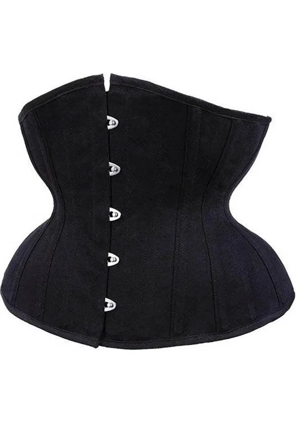 Matte Black | UNDERBUST CORSET