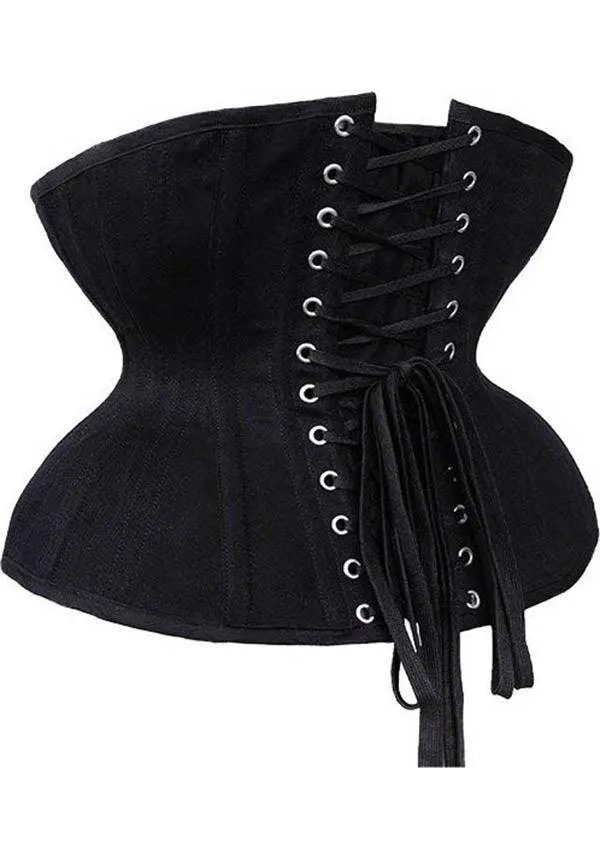 Matte Black | UNDERBUST CORSET