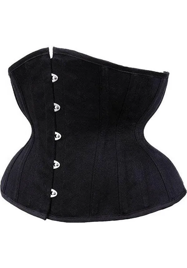 Matte Black | UNDERBUST CORSET