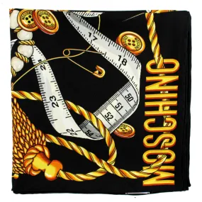 Moschino Scarf Couture Design - Large Square Silk Foulard SALE