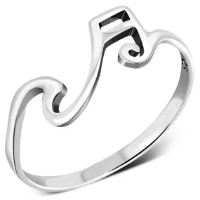 Musical Note Sterling Silver Ring