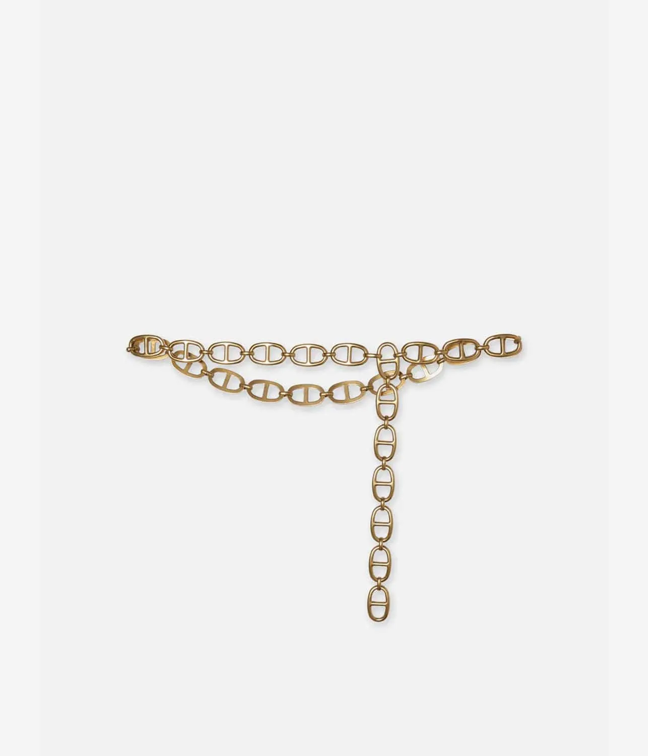 OPEN LINK CHAIN BELT- GOLD