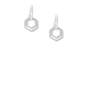 "Le Contour" Silver Tiny Hoop Mixed Metal Earrings