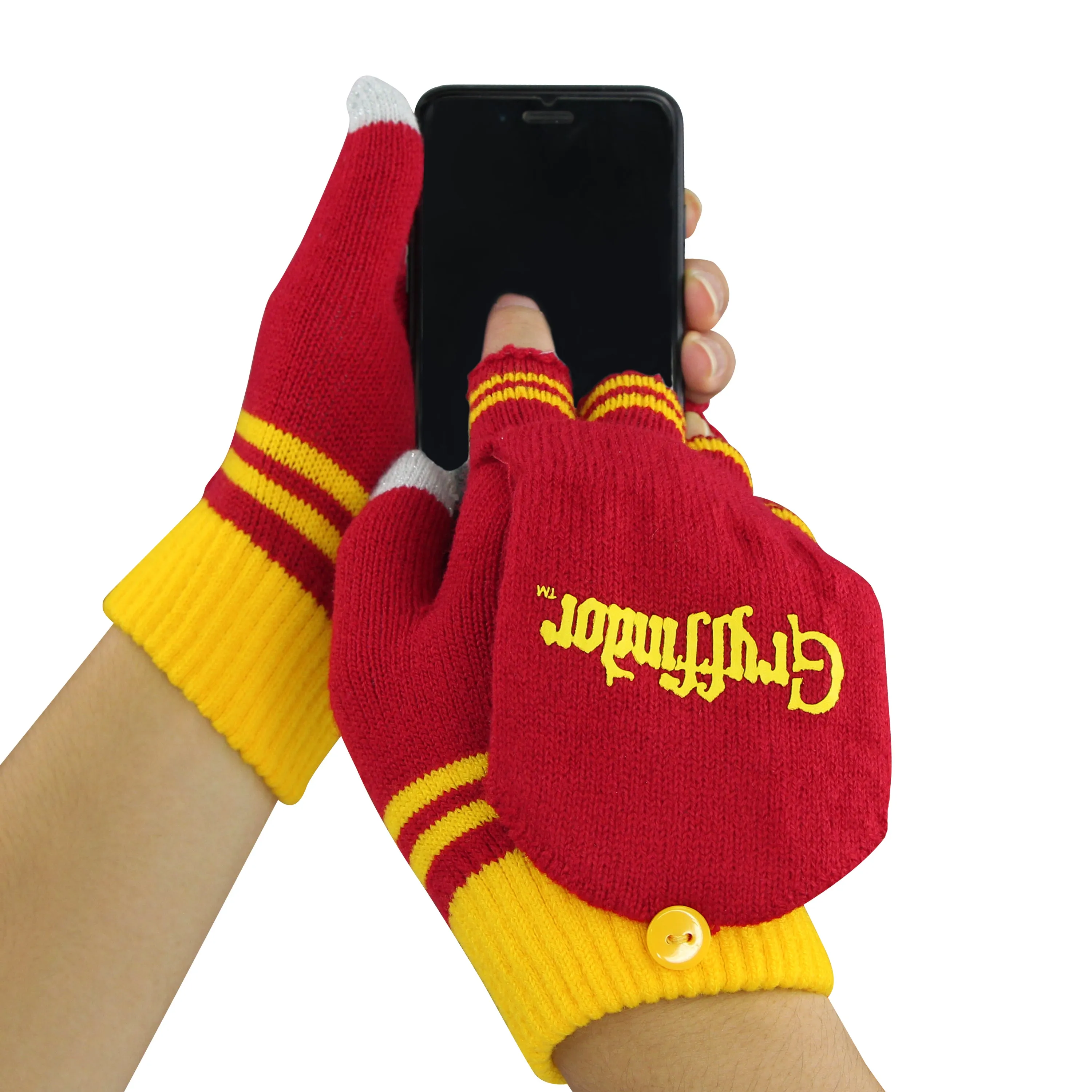 *Red Gryffindor Mitten/Fingerless Gloves