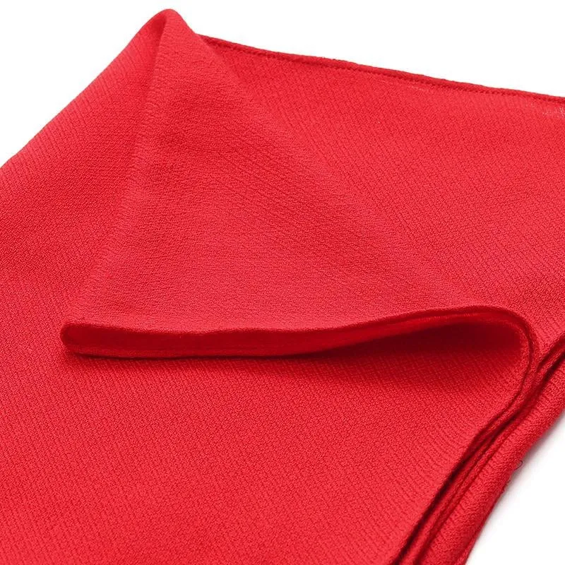 Red Wool Scarves Set