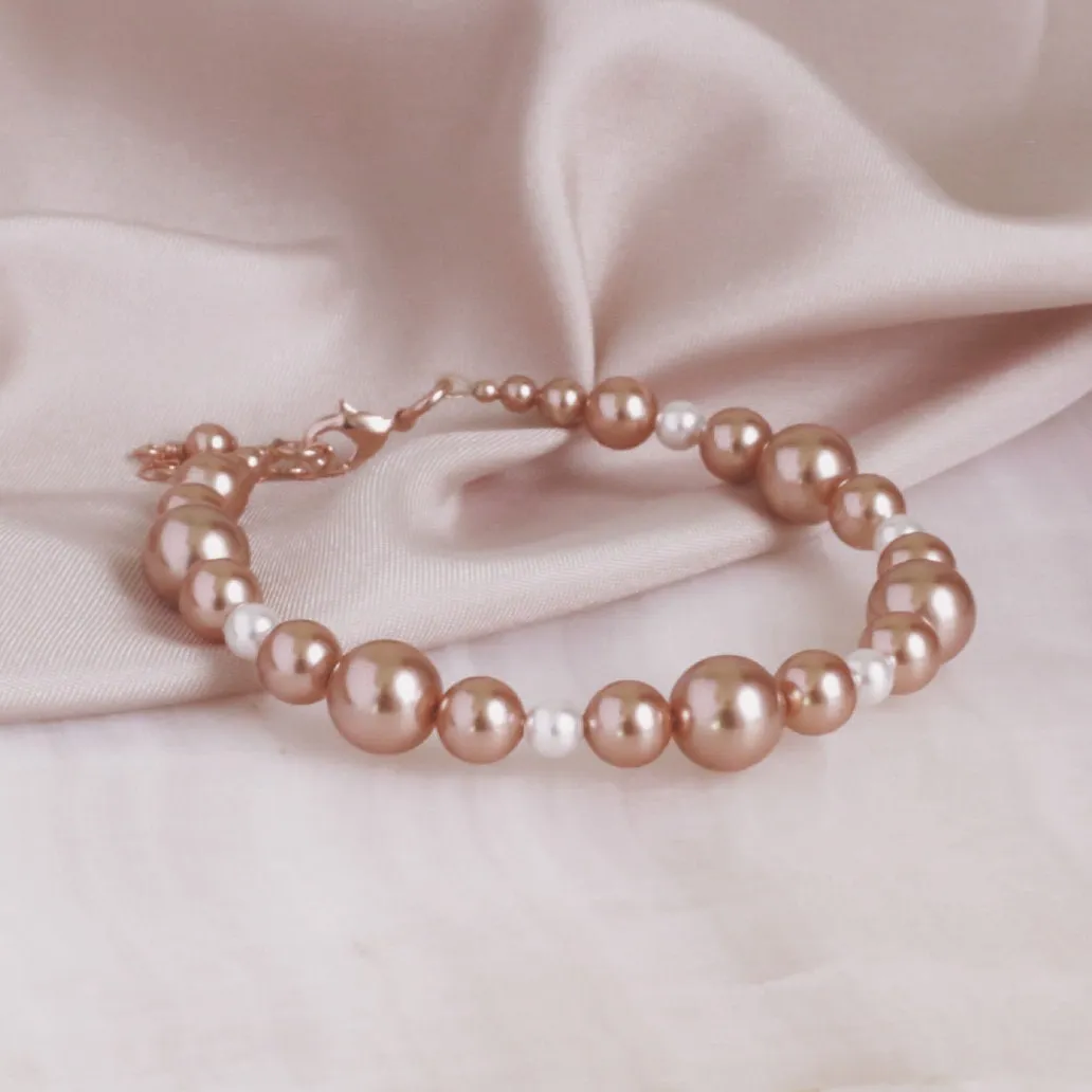 Rose Gold Pearl Bracelet