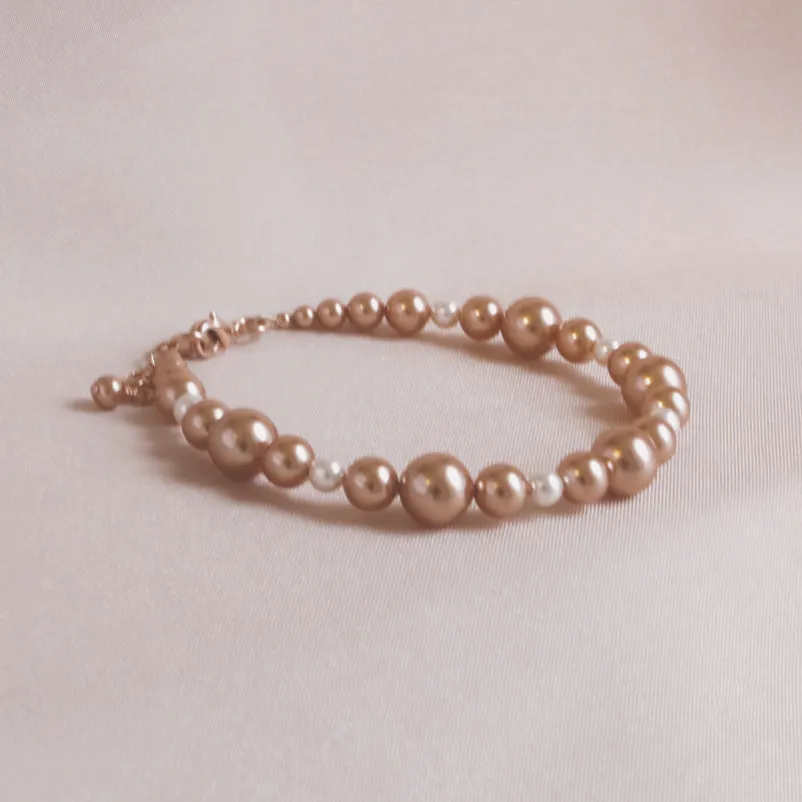 Rose Gold Pearl Bracelet