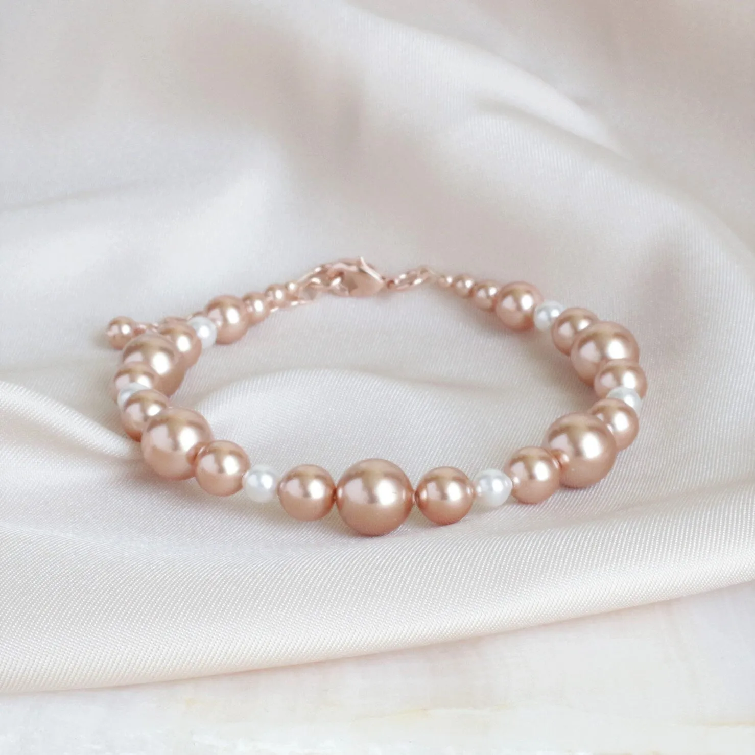 Rose Gold Pearl Bracelet