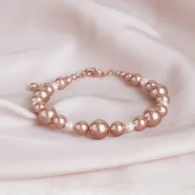 Rose Gold Pearl Bracelet