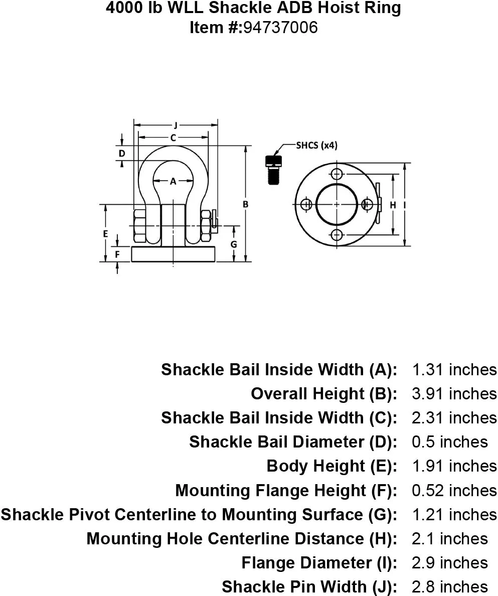 Shackle Hoist Rings