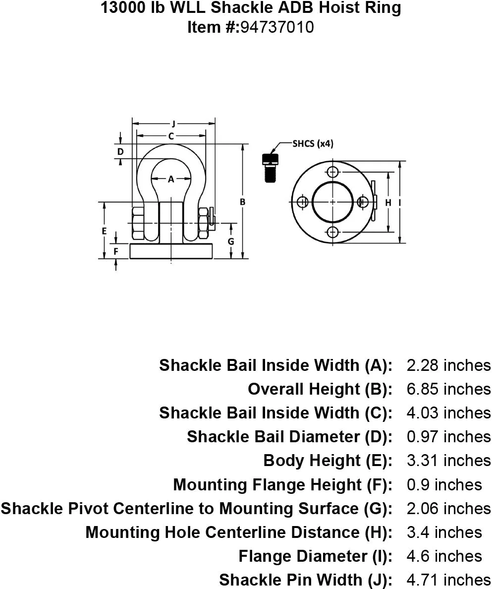 Shackle Hoist Rings