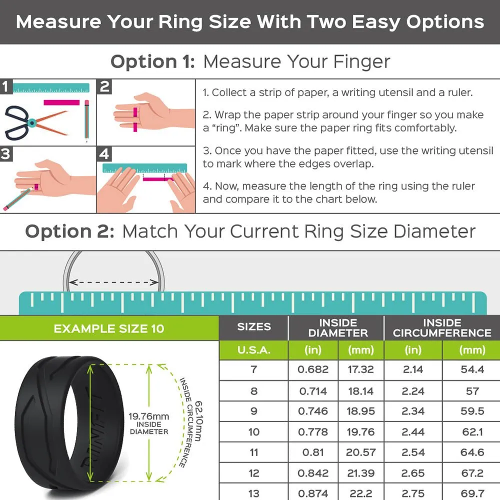 Silicone Wedding Ring for Men - Soft Rubber Wedding Band Replacement