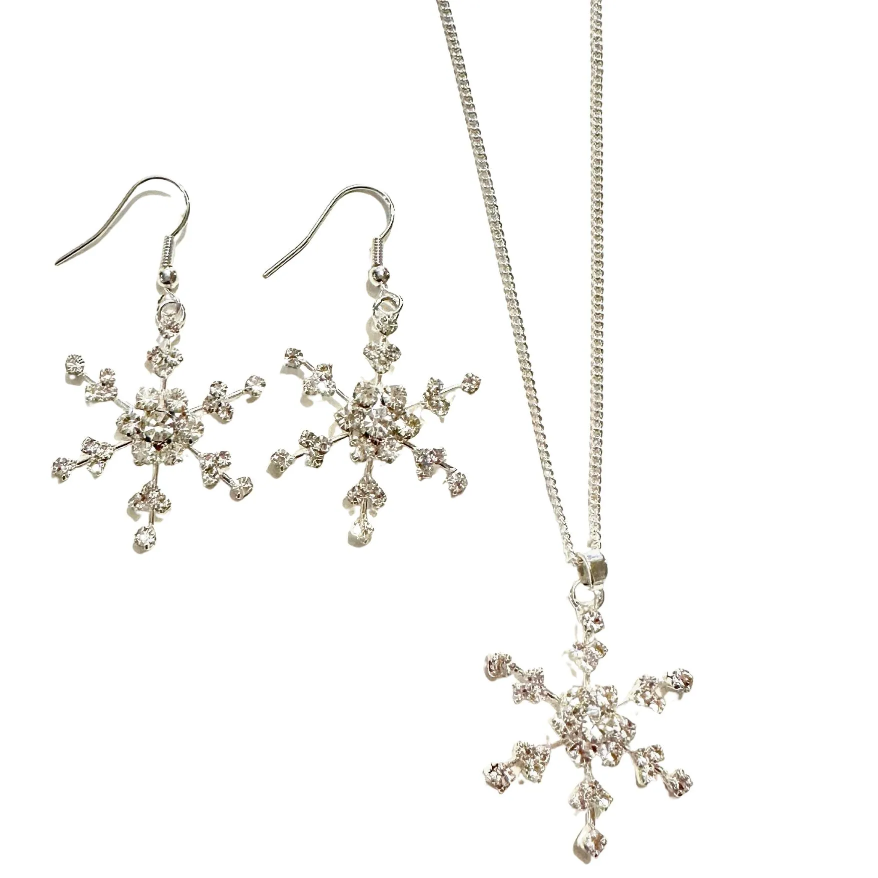 Snowflake Earrings Open