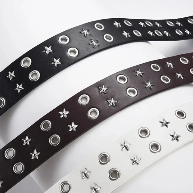 Star Studded Belt with Chain