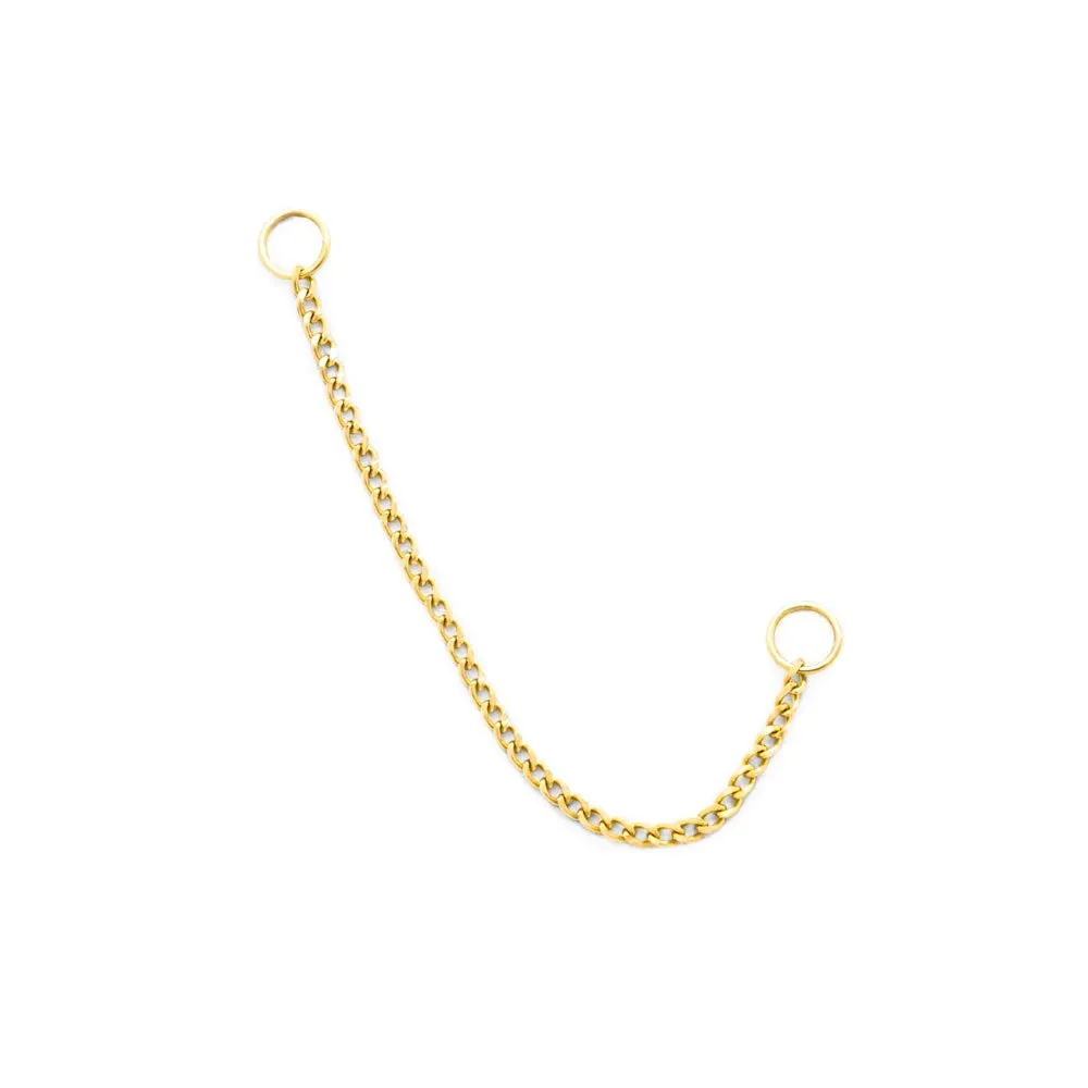 Tilum 14kt Yellow Gold Single Curb Chain - Pick Length